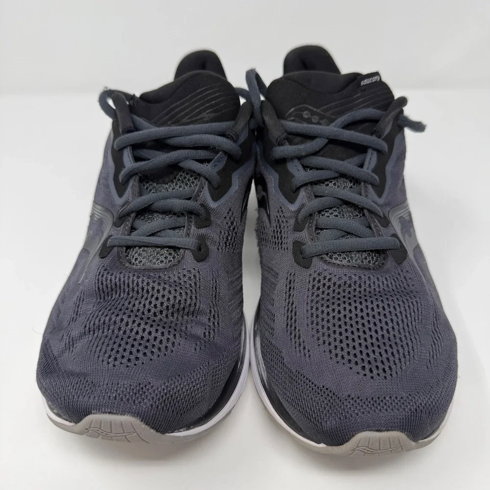 Saucony Ride 15 Mens Running Shoes Dark Gray Athletic Sneakers‎ Size 9.5 W Flaw